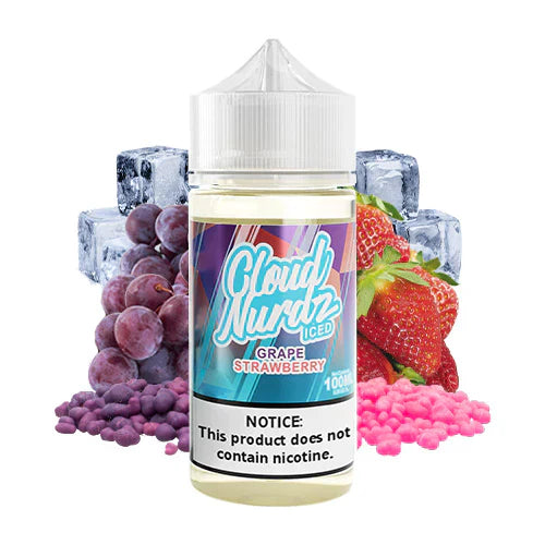 Cloud Nurdz Iced Grape Strawberry 100ml